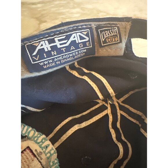 Cape Harbour Marina Navy Blue Cap 1513 Embroidered Anchor Adjustable Strap - Picture 5 of 5